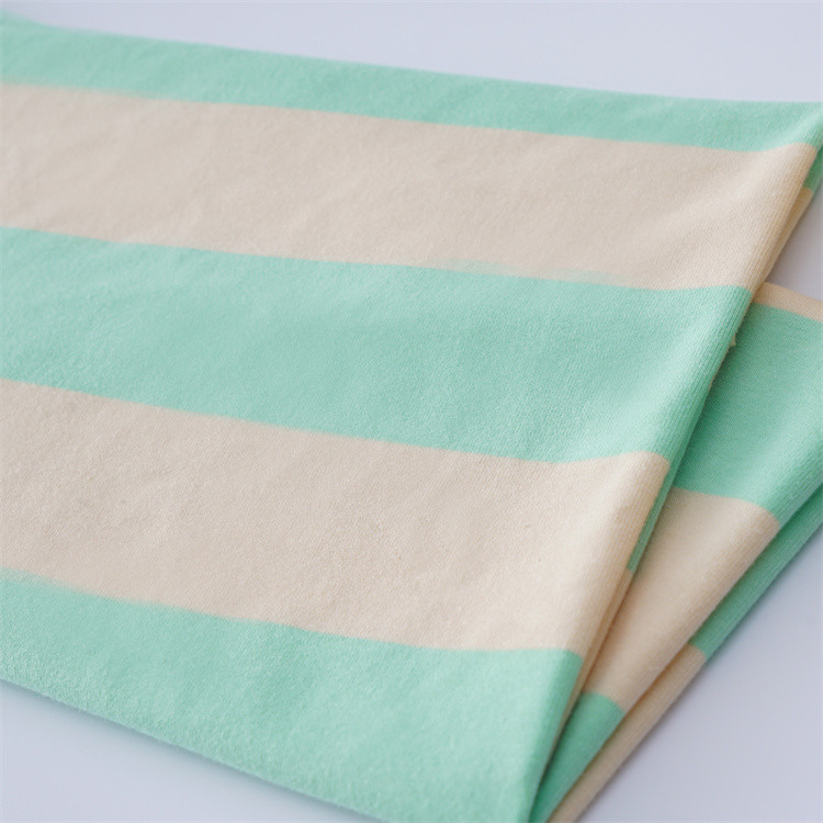 Comfortable And Breathable Skin-Friendly Striped Material Fabric For Casual Wear