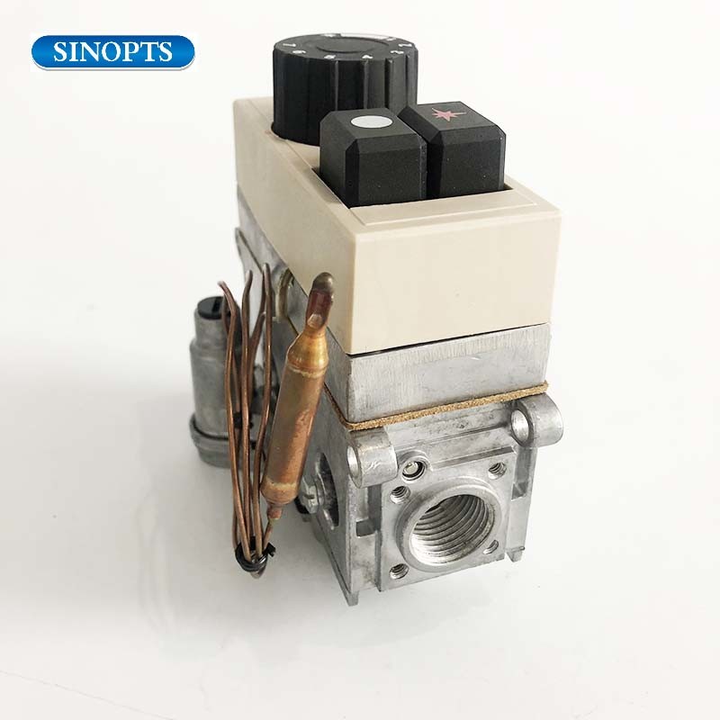 Gas Fryer Thermostat Control Valve 30-90 Degree LPG Thermostatic Valves Gas Safety Control Valve