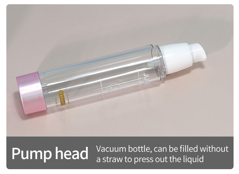 100ml Rose Gold Cosmetic Plastic Pump Bottles Airless Bottle Set for Facial Care Essence Lotion 100ml Volume Industrial