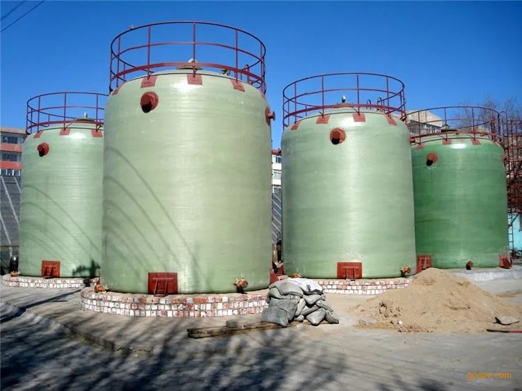 8CBM Vertical FRP Chemical Tank Fiberglass Composite Vessel
