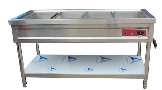 Electric Simple Type Bain Marie Cabinet Stainless Steel Food Warmer Insulation Soup Pool