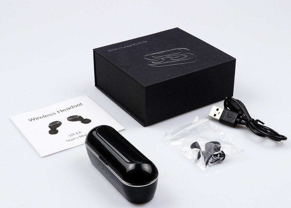 Super Bass True Wireless Stereo Earphones Mini Bluetooth V4.2 Handsfree with Mic