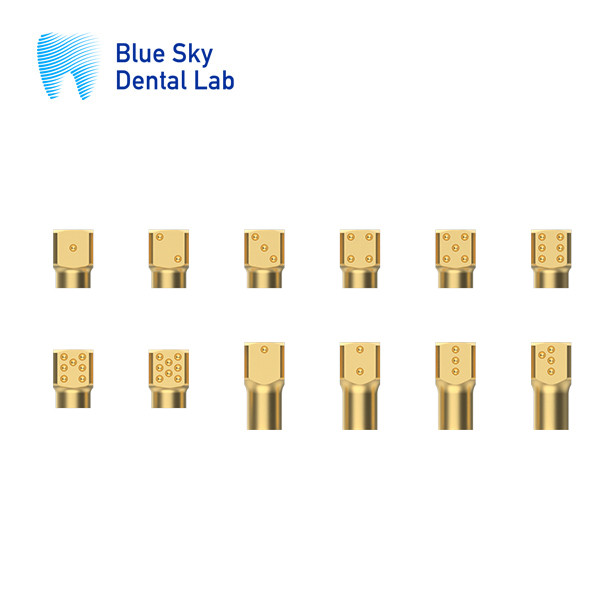 Gold Titanium Multi Unit Scan Body CAM System Dentium Scan Body