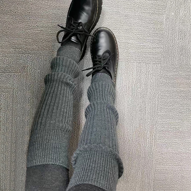 Women Luxury Cashmere Leg Warmers Soft And Thermal Winter Knitted Leg Warmer