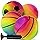 Mini Rainbow Sports Balls Inflatable Vinyl Balls for Kids and Toddlers