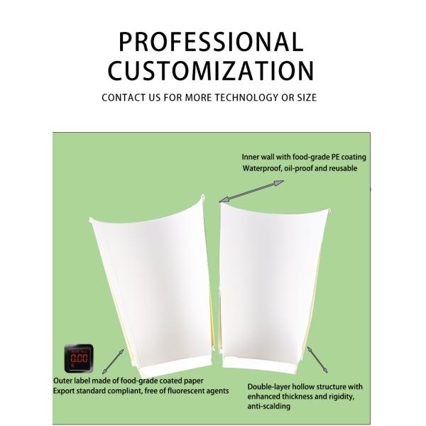 Custom Design Floral Pattern White Paper Cup Takeaway Hot Drinks Double Wall Paper Cups Used for Tea Coffee