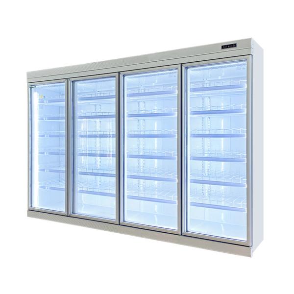 5Door Supermarket Freezer Display White Color Supermarket Frozen Showcase