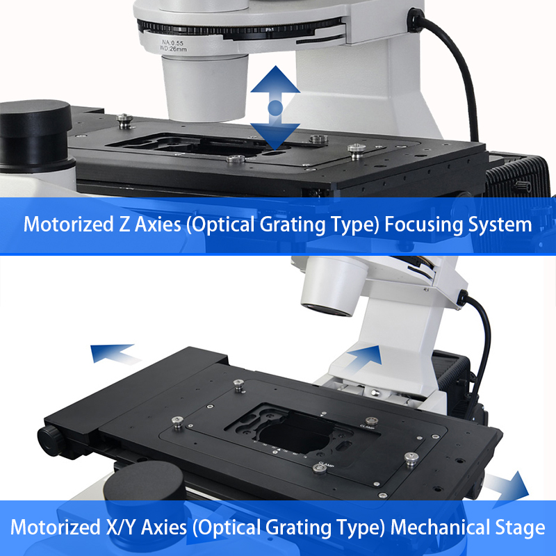 OPTO-EDU A16.1098 Full Motorized Opto Edu Microscope Semi APO BF / PH / PL / FL / DIC