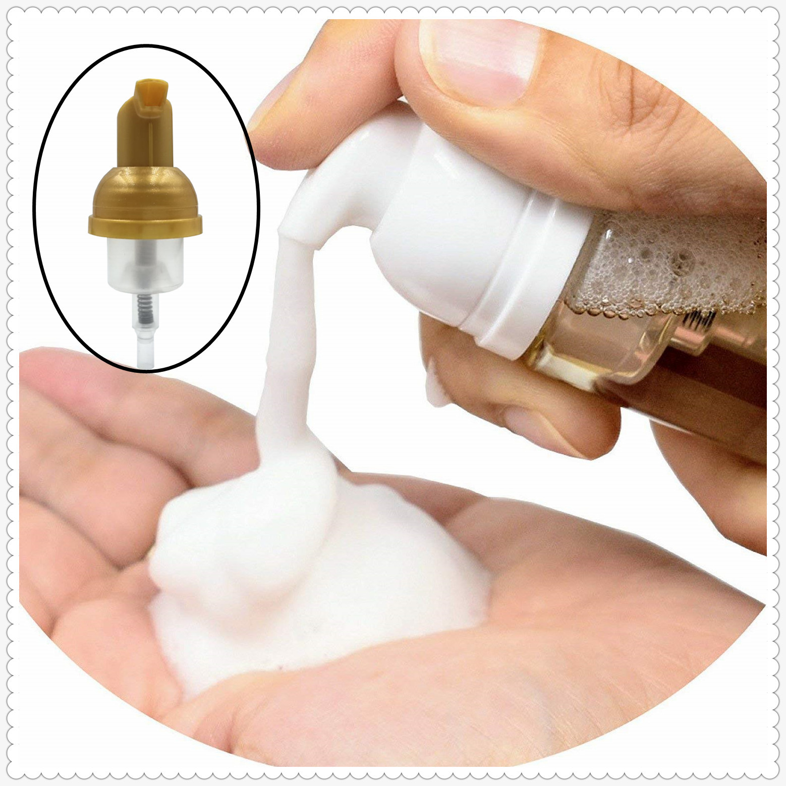 Mason Jar Foaming Soap Dispenser Lids Customized Colors And Pipe Length