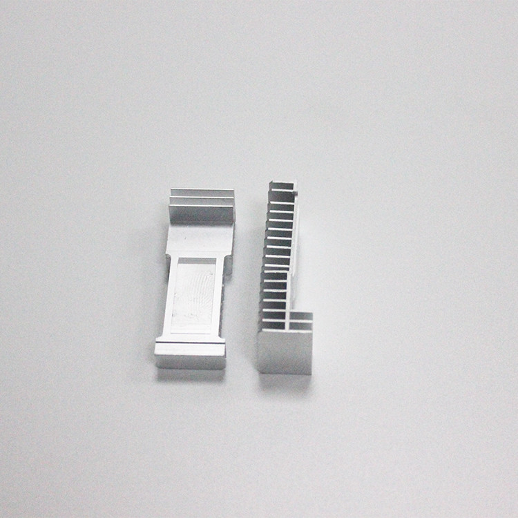 Industrial Silver Aluminum Extrusion Heat Sink Hard Anodizing
