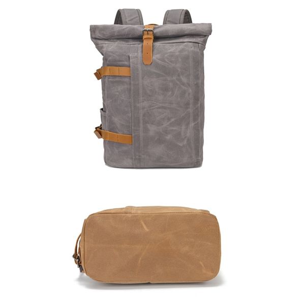 Colefa Versatile Top-rated Daypack Ergonomic Comfortable Rucksack Bags Practical High-capacity Durable Waxed Canvas Backpack