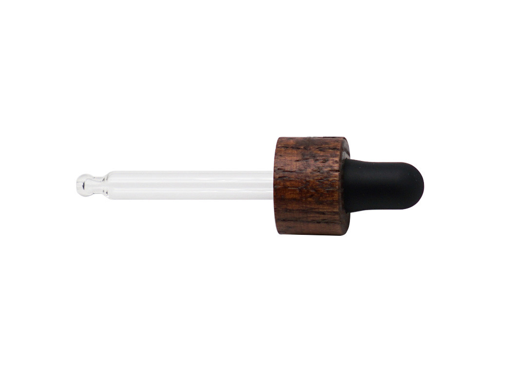 Regular Bamboo Essential Oil Dropper Bamboo Glass Dropper Caps Bamboo 18mm Dropper Lip For Bottles