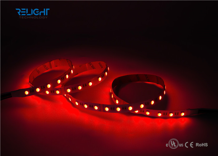 IP20 Addressable 12V Ws2818B 5050 RGB LED Strip 120 Degree Viewing Angle