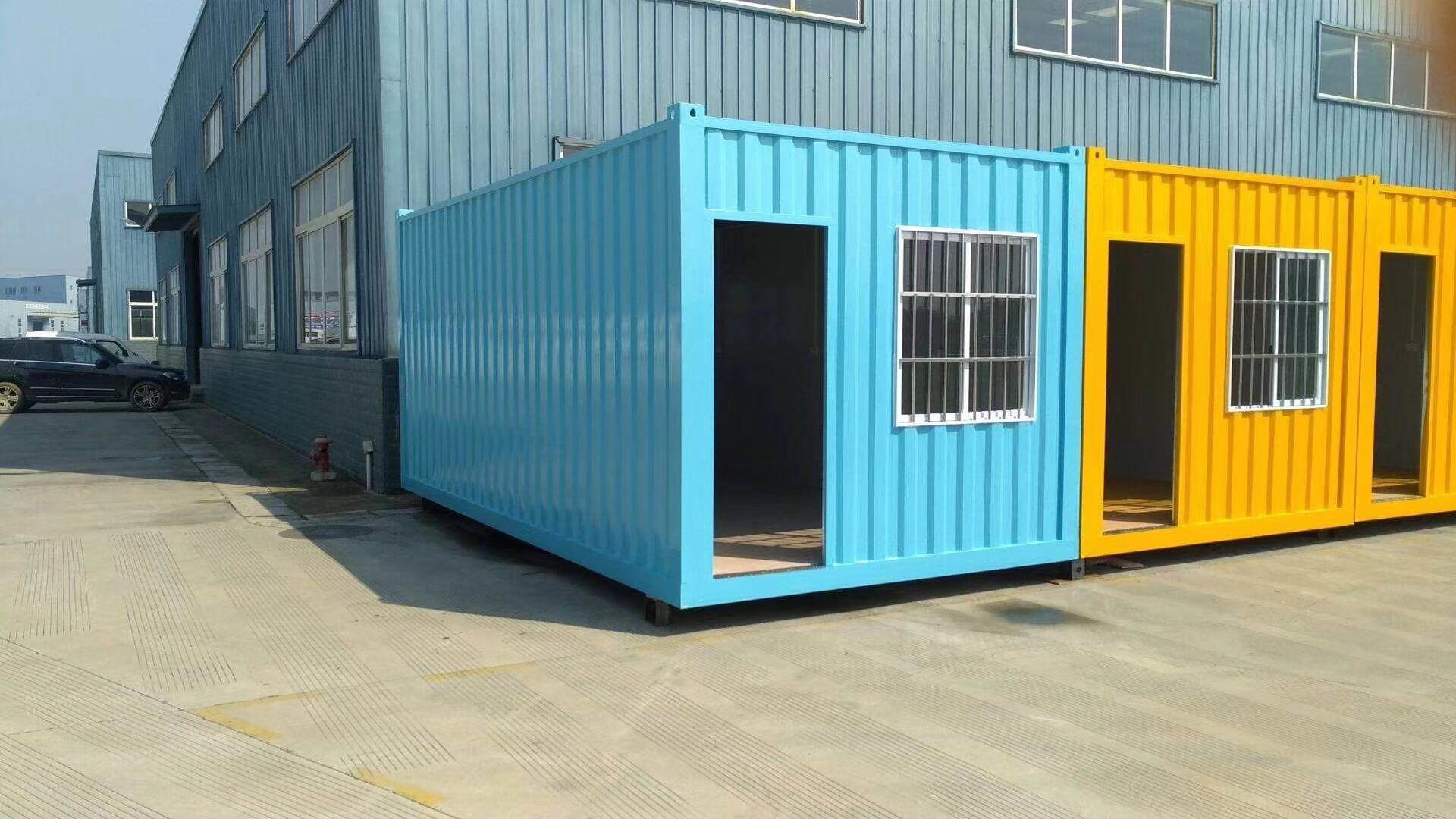 Galvanized Steel Prefab Office Container 20GP For Living House