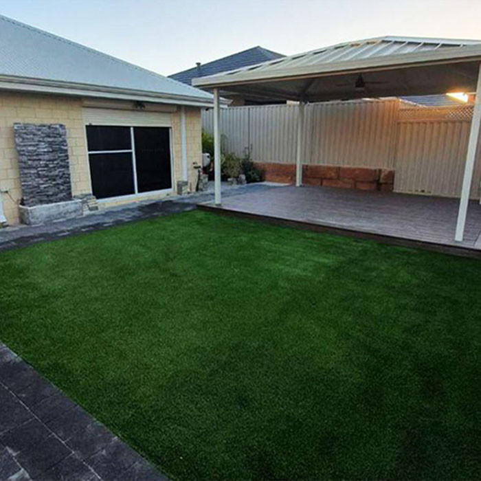 30MM Green Non Infill Artificial Turf Used For Pets Area Or Roof Gardens With UV Resistance And Good Elasticity