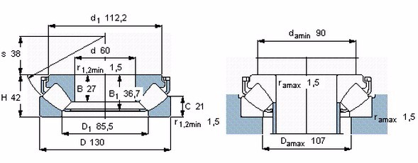 NTN roller bearing thrust spherical roller bearing 29412 29412E 29412M
