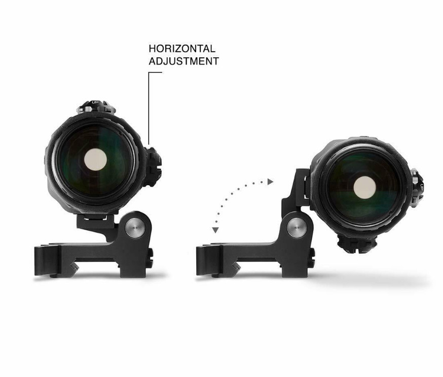 Airsoft Red Dot Reflex Sight Matt Black G33 3X Magnifier Sight QD Side