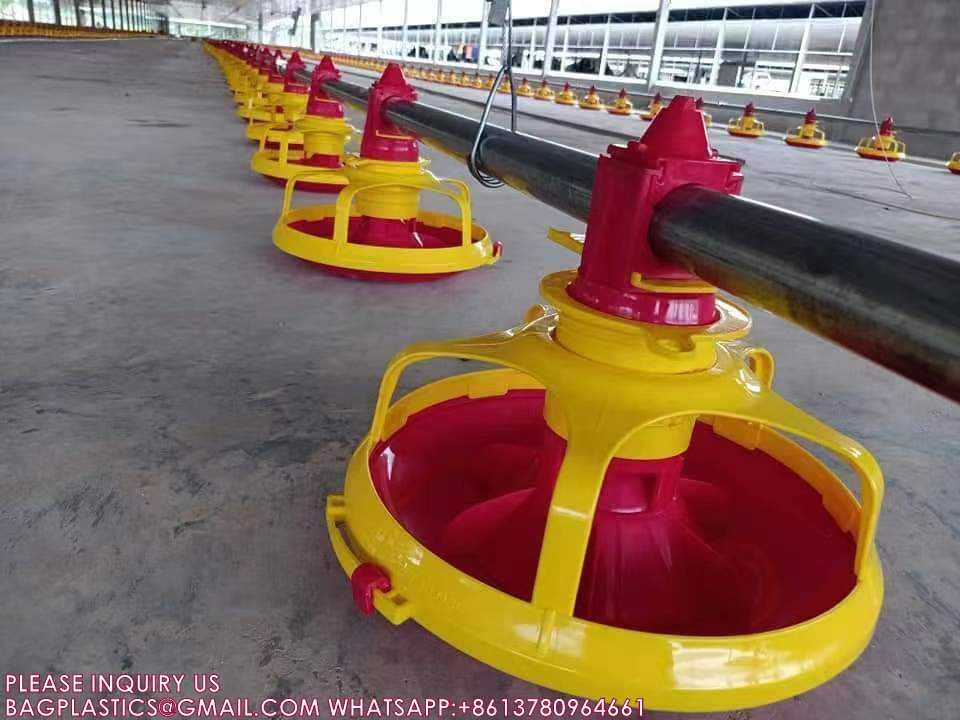 Chicken House Poultry Automatic Broiler Feeding Pan Feeder For Poultry Feeding System