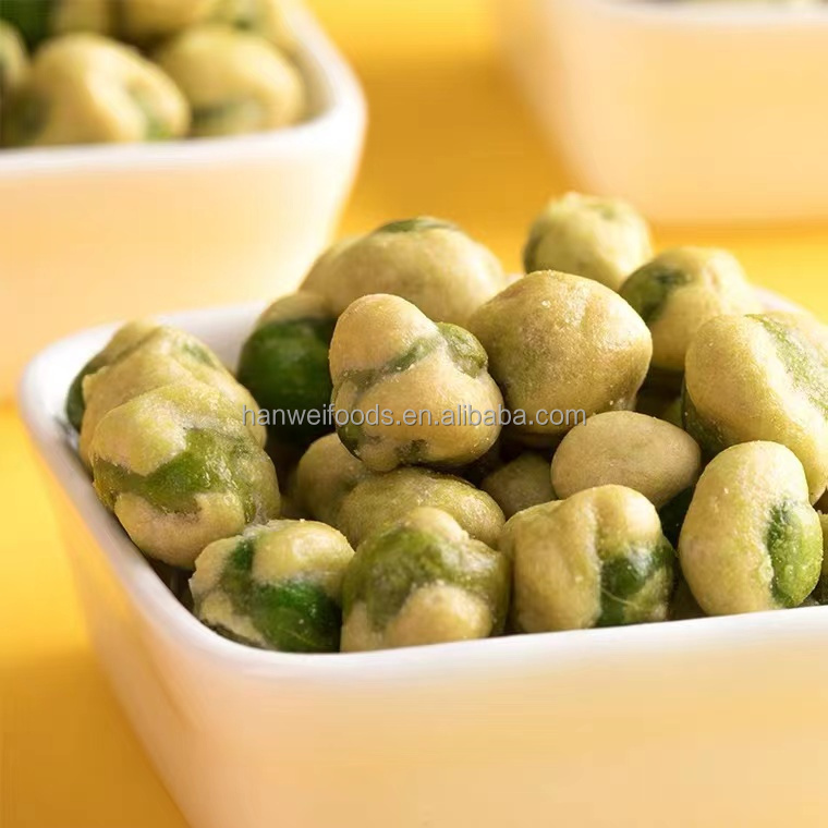 OU KOSHER Certified Dried Peas Snack Wasabi Flavored Peas Roasted Crisp