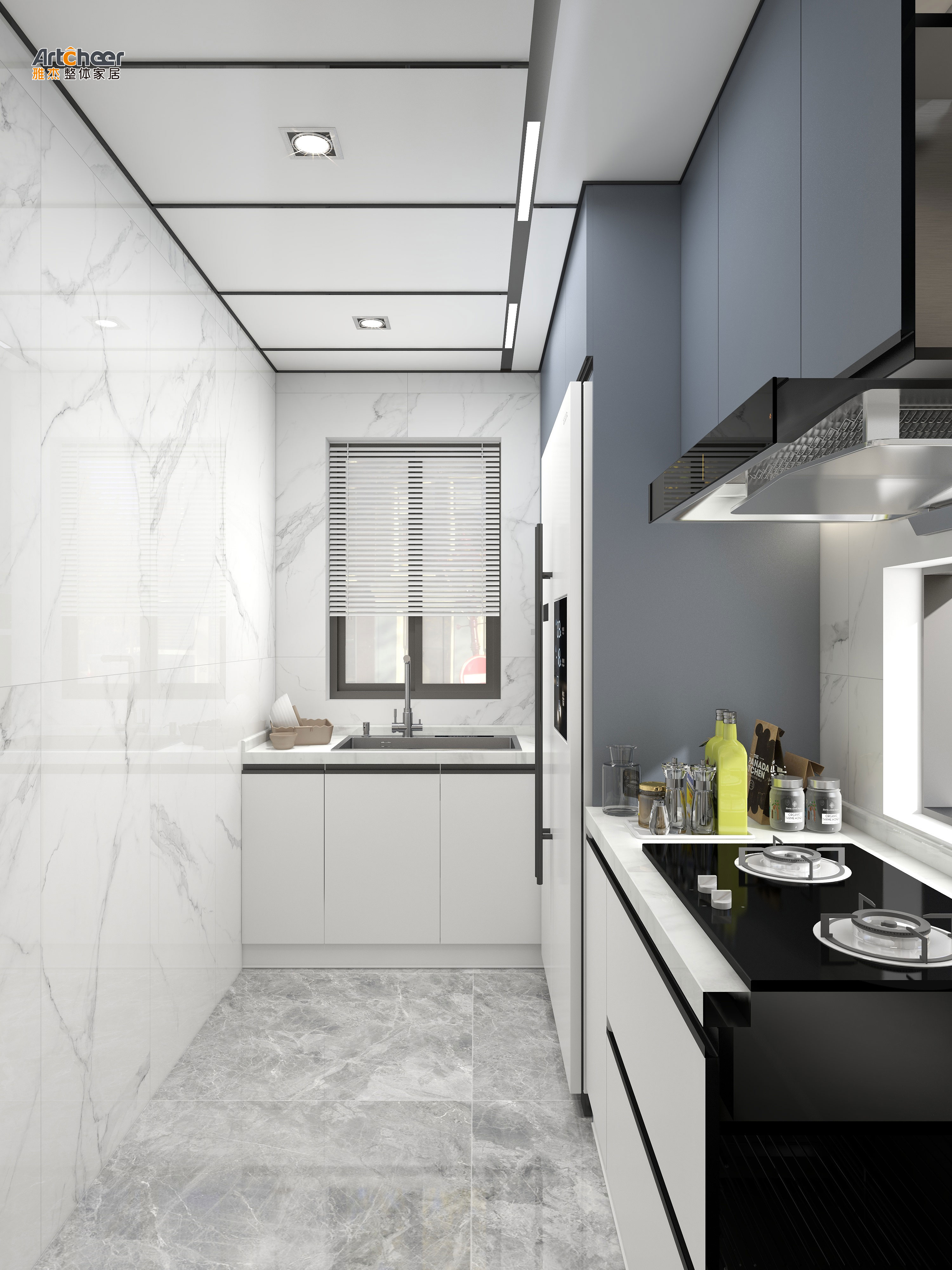 Create a Modern Look in Your Apartment Kitchen with PVC Melamine Kitchen Cabinet Door