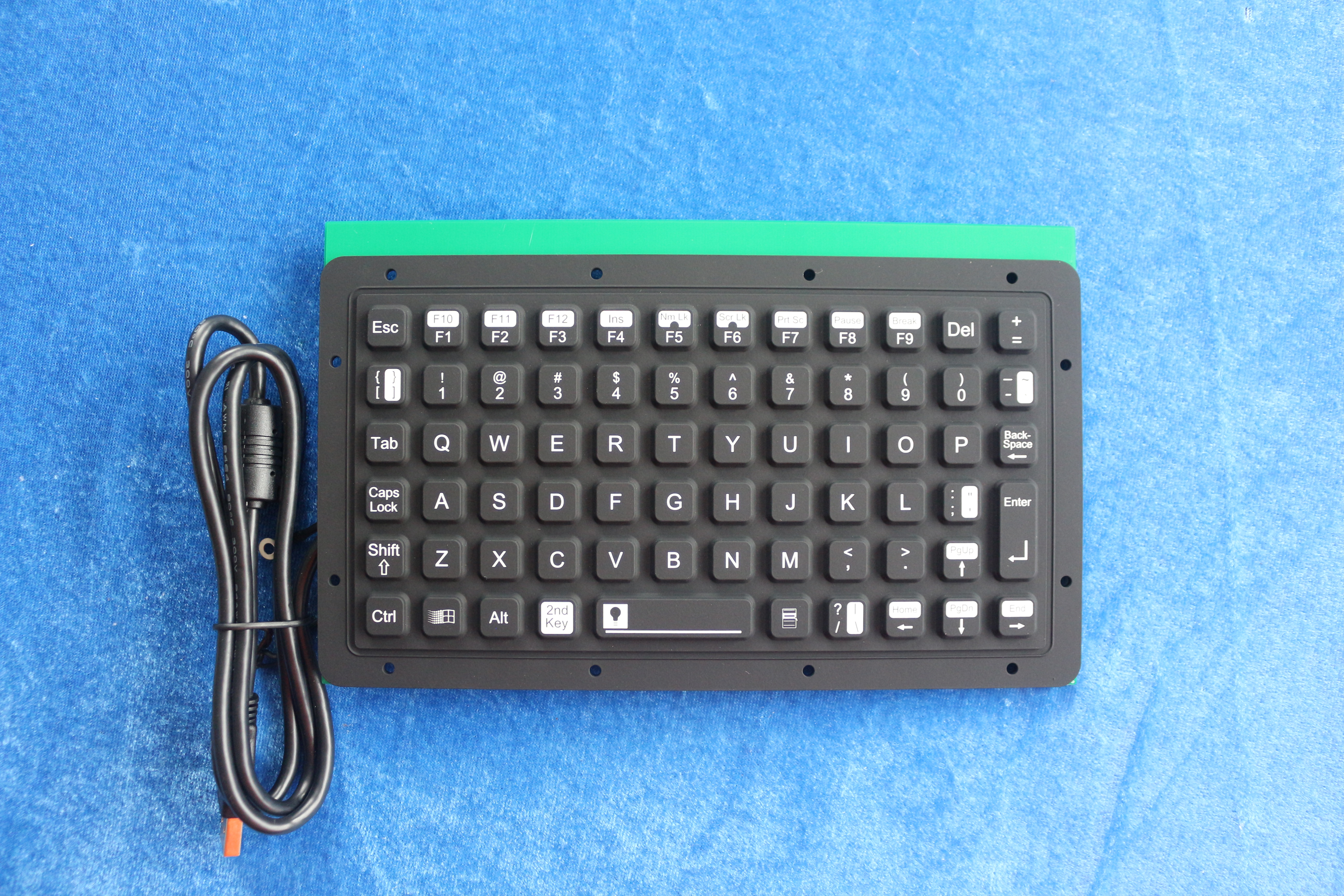 Adjustable Backlight IP67 Dynamic Silicone Rubber Keyboard USB PS2 Military
