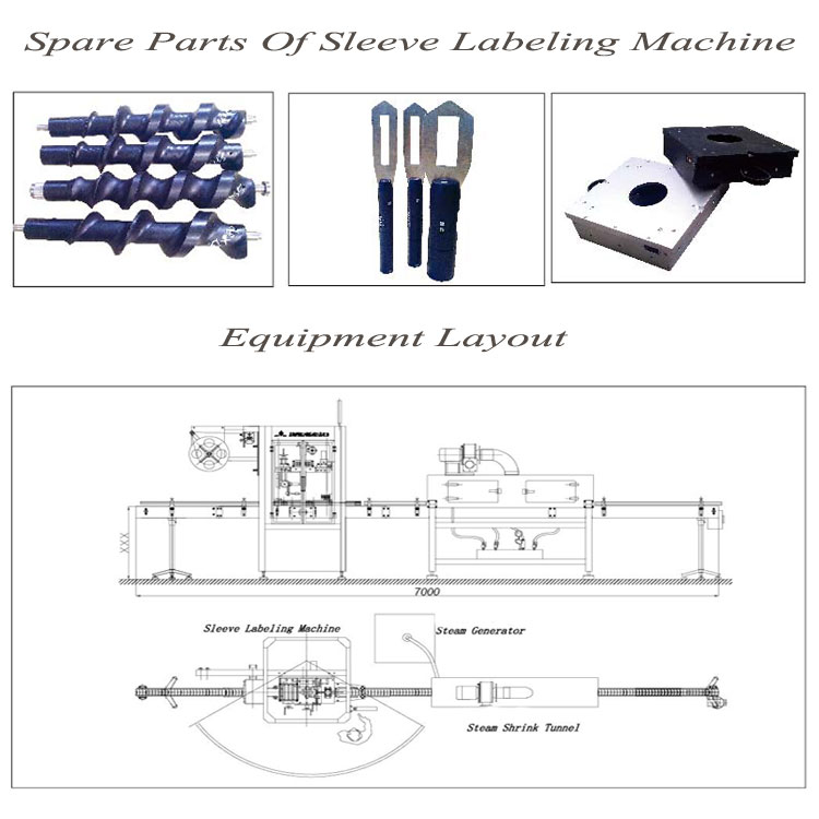 Labeling Machine For Cans , Bottle Packing Shrink Wrap Machine