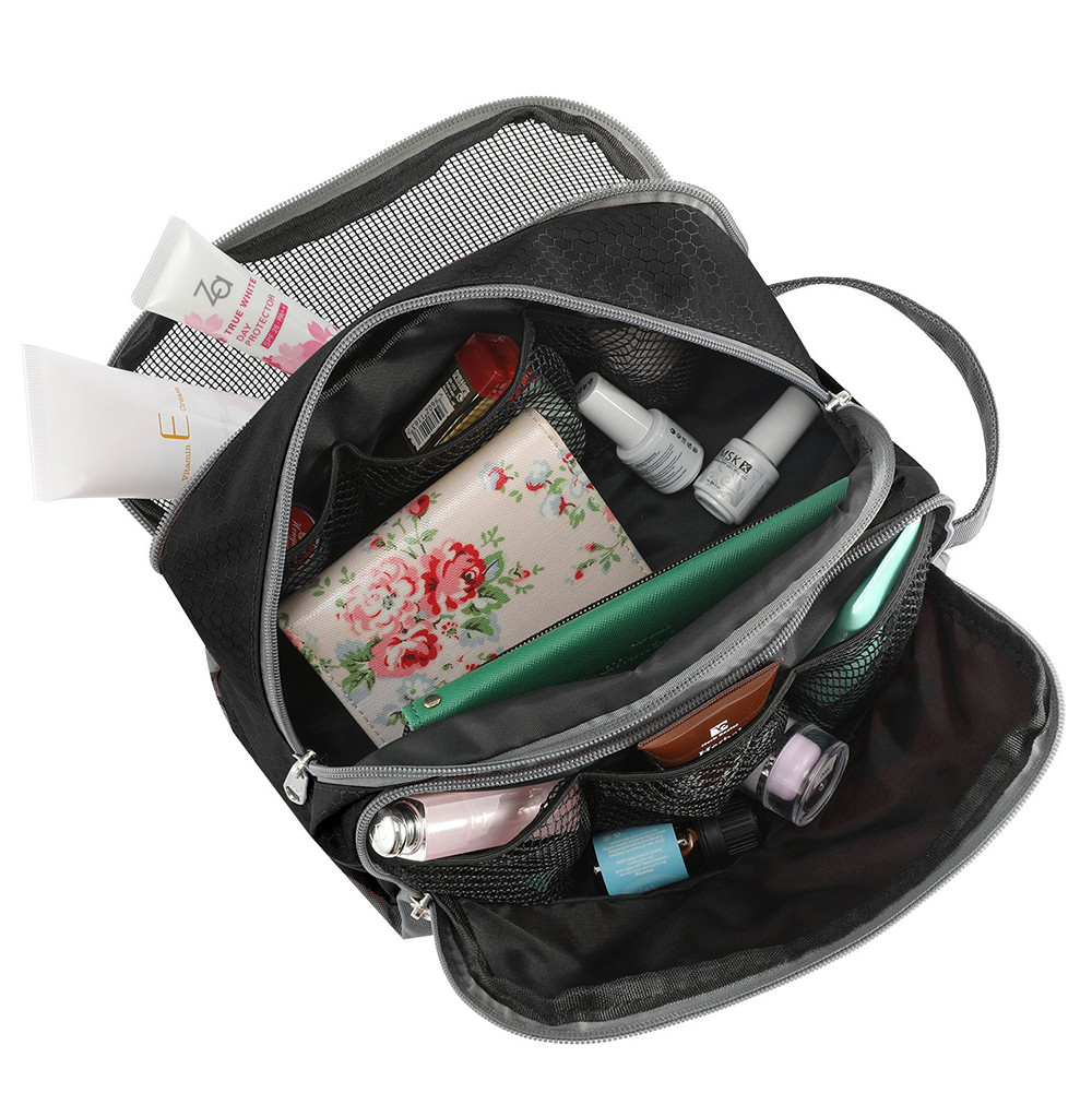 Water Resistant Mens Nylon Travel Toiletry Organizer