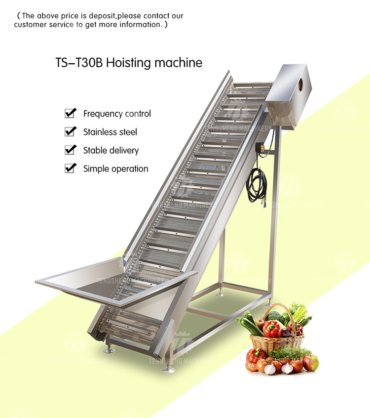 380V Belt Feeder Belt Hoist Food Conveyor Stainless Steel