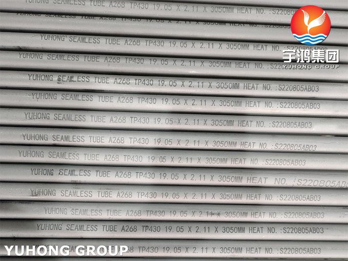 ASTM A268 TP430 1.4016 Seamless Tube With Good Corrosion Resistance