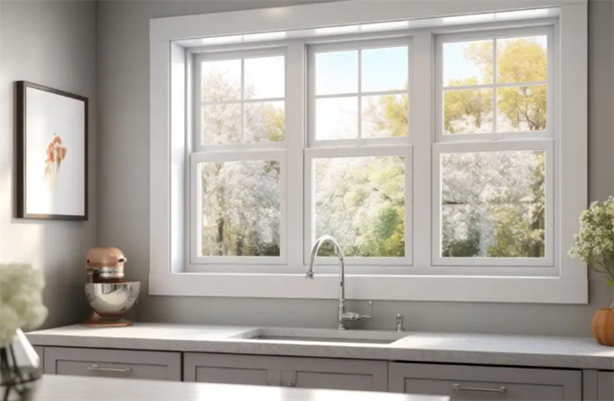 Thermal Break Aluminum Windows With Heat Insulation Function And Stainless Steel Screen
