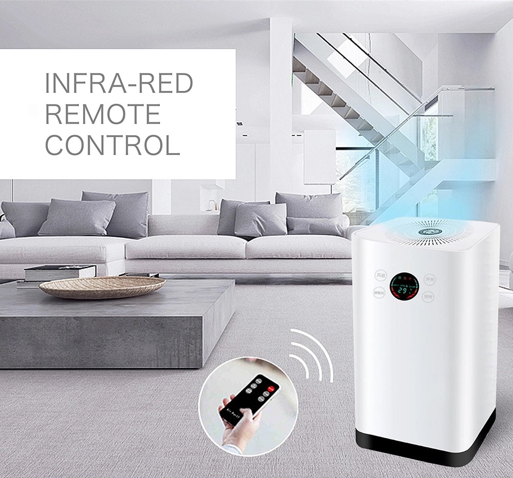Copper Motor 55W 200M3/H Hepa Filter Air Purifier EMC