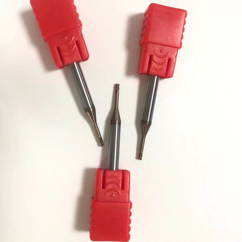 Tungsten Carbide Long Neck End Mills 2 Flute For Hardened Steel