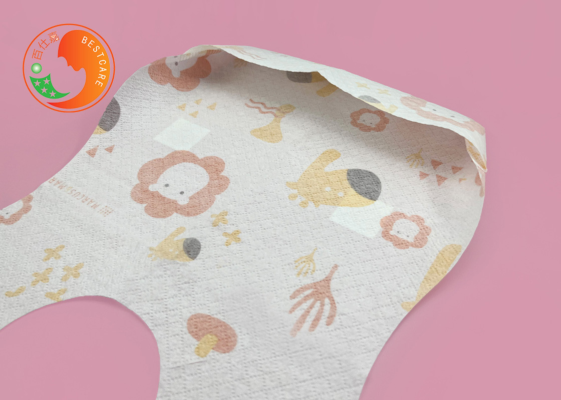 Sanitary Disposable Baby Bibs Non Reusable Sleeveless Custom Disposable Bibs
