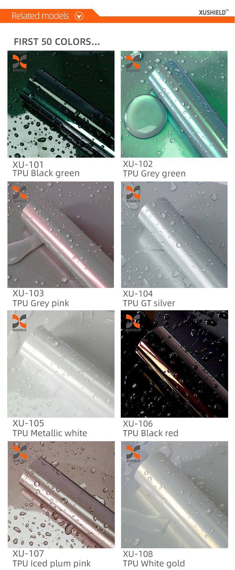 TPU White gold PPF Film Ultimate Plus Transparent Car Protective Film Matte Black TPU Paint Protection Film Stealth Car Wrap
