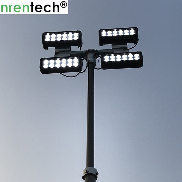 3.5m pneumatic telescopic mast inside wires for mobile light tower, fire truck lighting