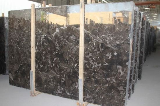 Temple Design Marble Stone Tile , Dark Emperador Marble Tiles For Home