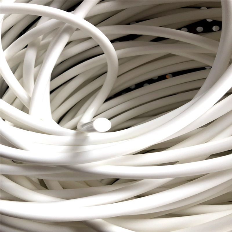 Round Black White Silicone Foam Sealing Strip with Diameter 1-12mm