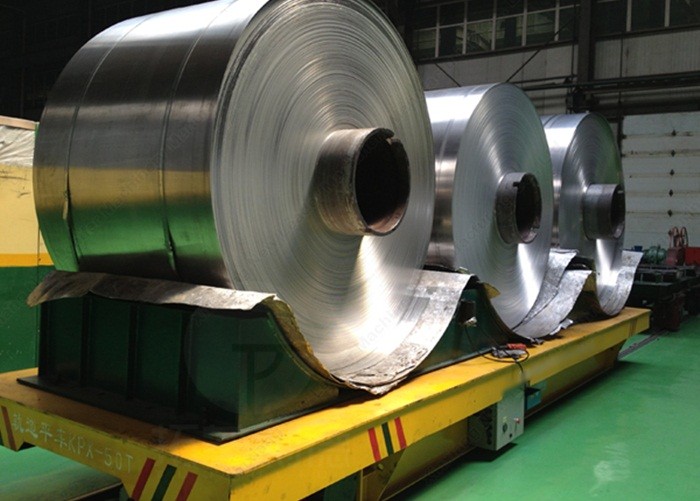 1-50 Ton Factory Transport Steer Rail Transfer Copper Coil Vehicle