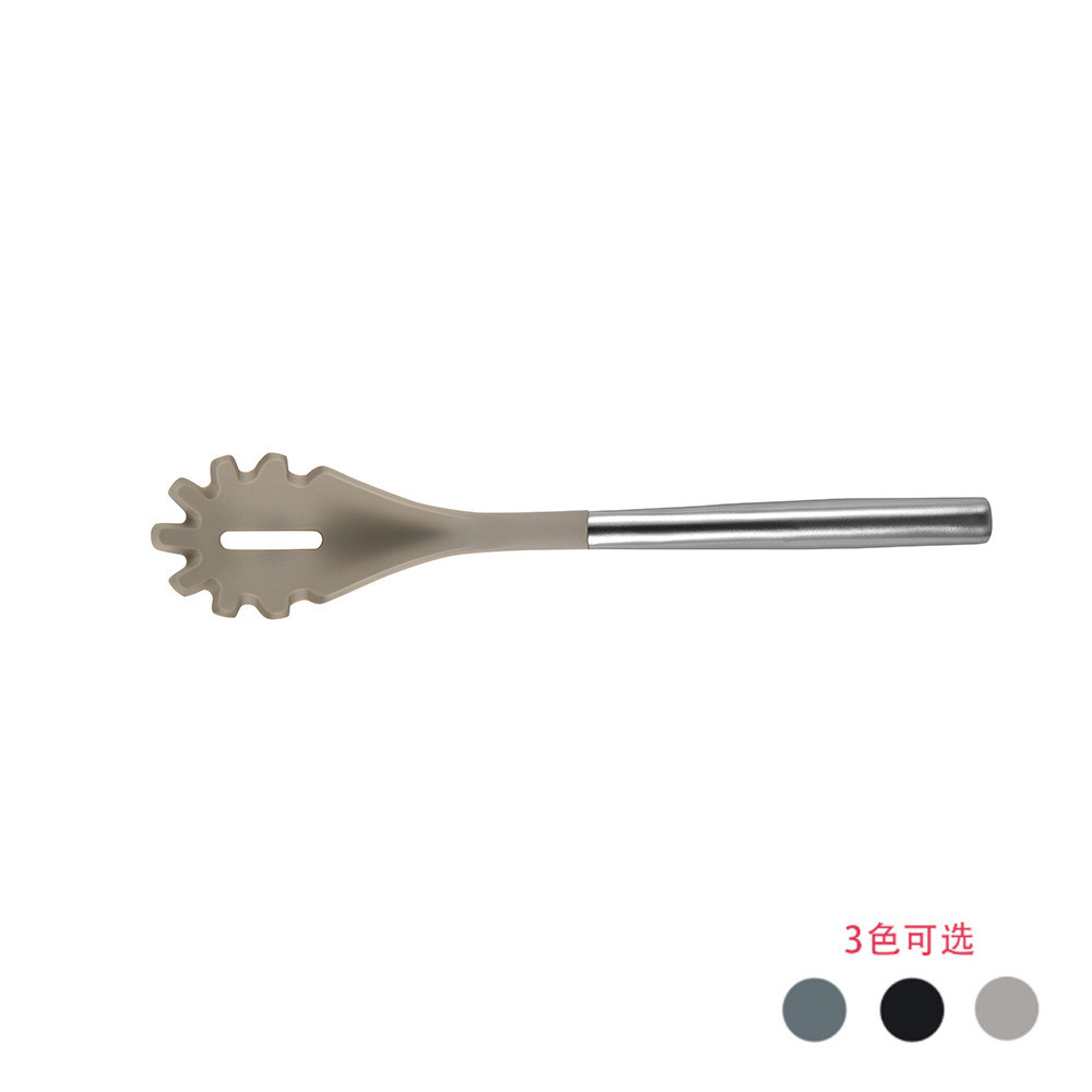 9pcs Silicone Cooking Kitchen Utensils Set Nonstick Cookware with Stainless Steel Handle Turner Tong,Spatula,Spoon brush