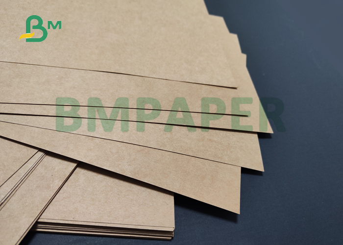 270gsm 300gsm Brown Kraft Board For Fast Food Boxes Fold Resistant 60 - 120cm