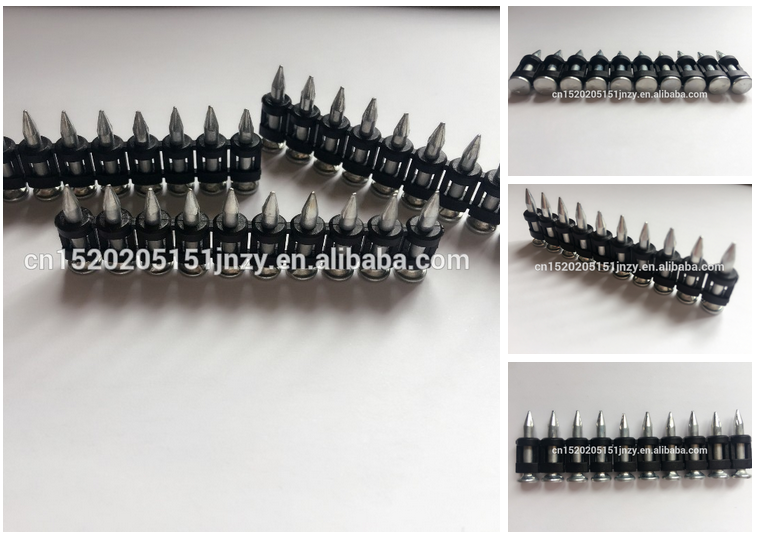 Galv Concrete Nail Pins Black Strip Gas Tool Drive Pins 16-38 Mm Length