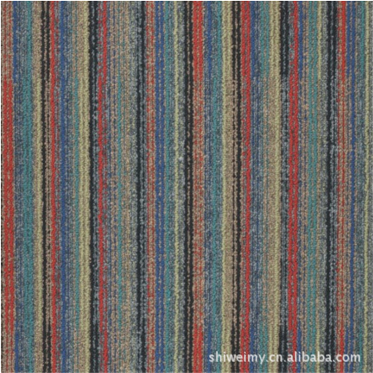 Tufted multi level loop 65%unicolor 35%invista nylon 6 carpet tile