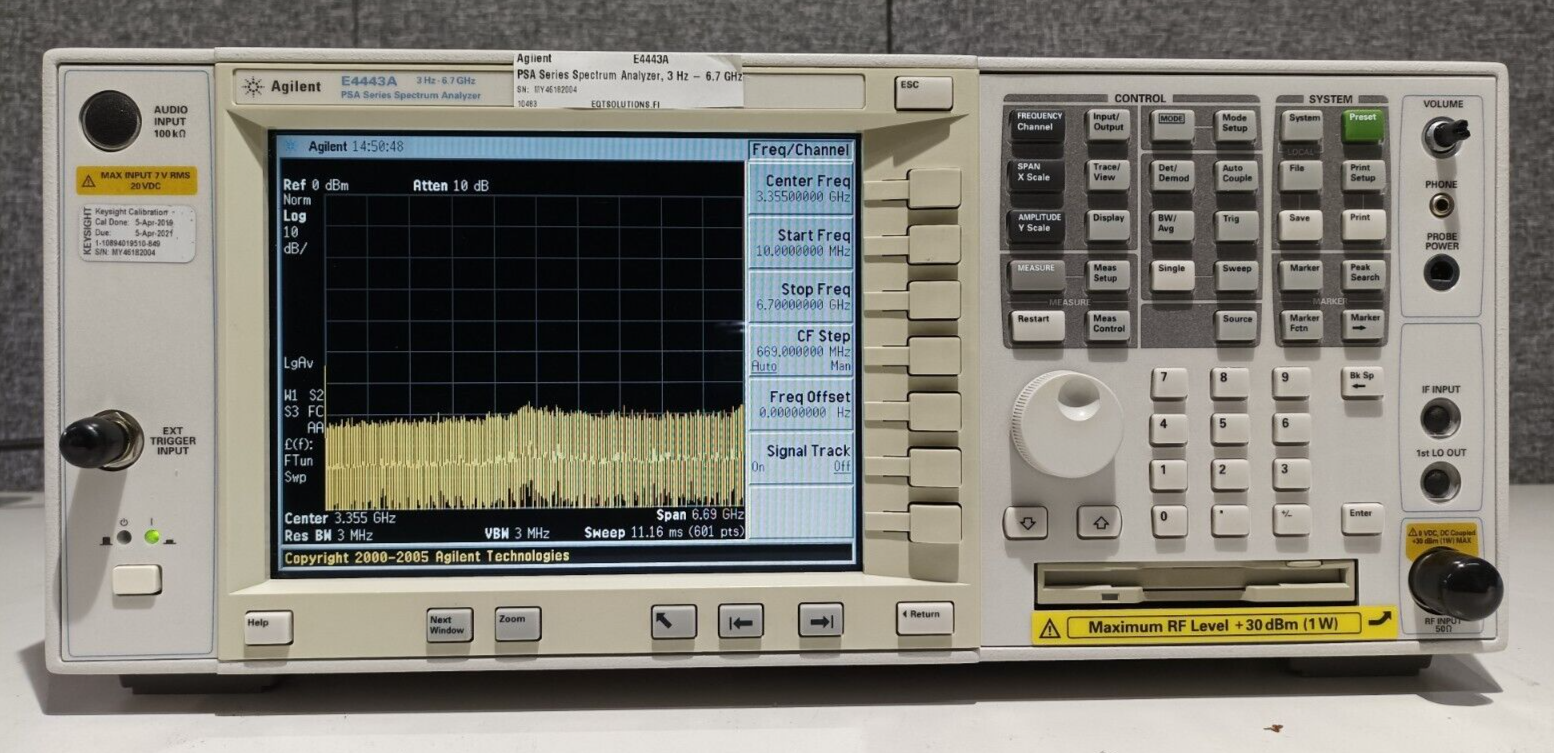安捷伦E4443A,PSA系列频谱分析仪,3Hz-6,7GHz,1DS,202,B7J - 第 1 张/共 6 张