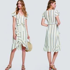 Buy cheap lady fashion and casual striped dress product