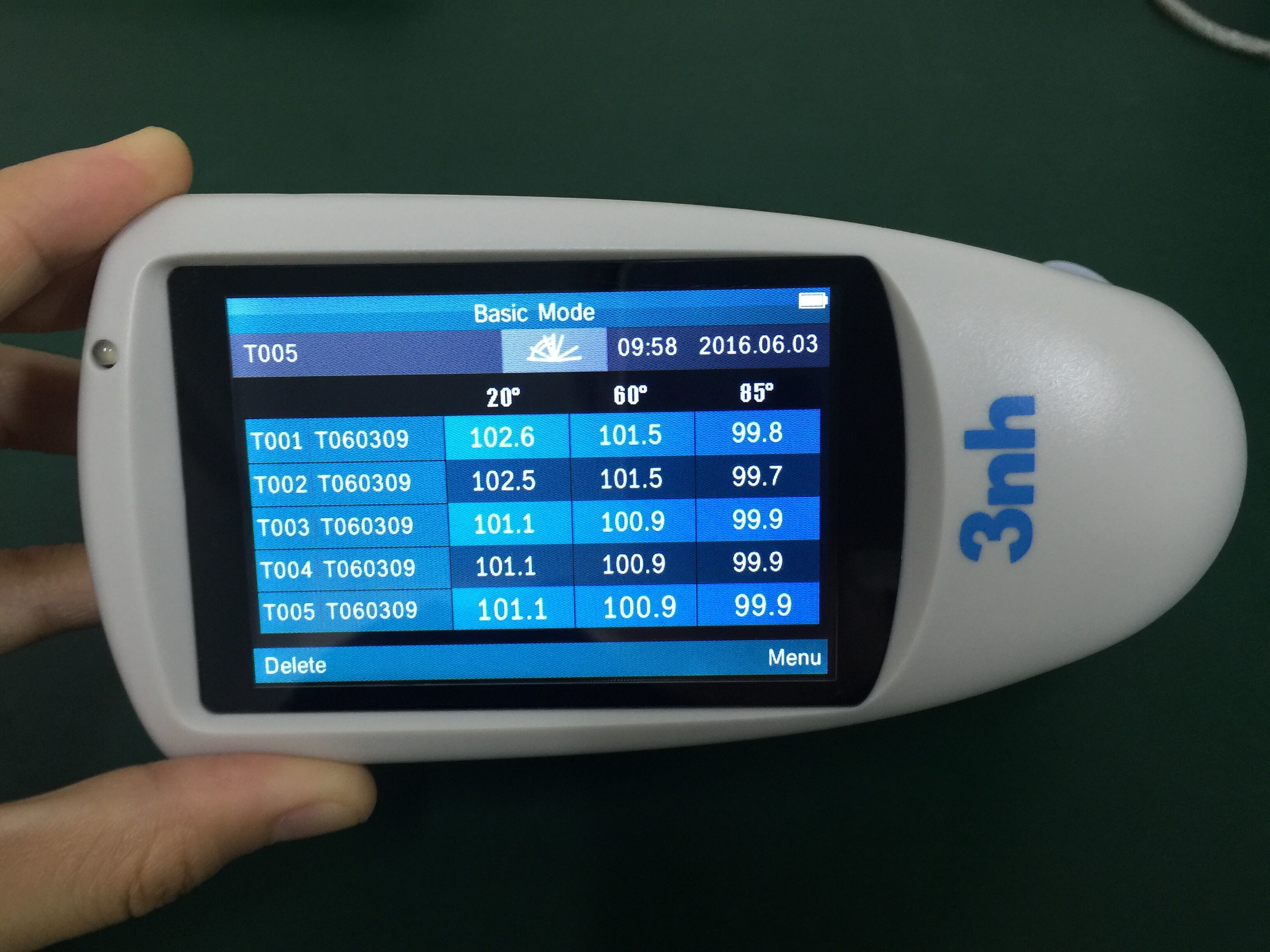 ISO2813 Standard 3NH Nhg268 2000gu Multi Angle Gloss Meter