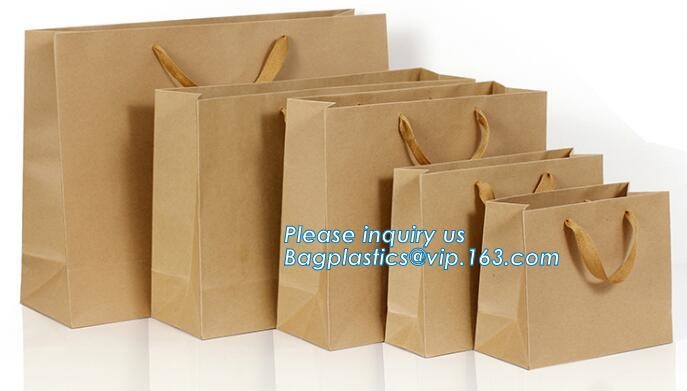 OEM Logo Printed Paper Packaging Bag Custom Good Quality Flower Carrier Bag,Art Paper Flower Carrier Bag Shopping Bags W