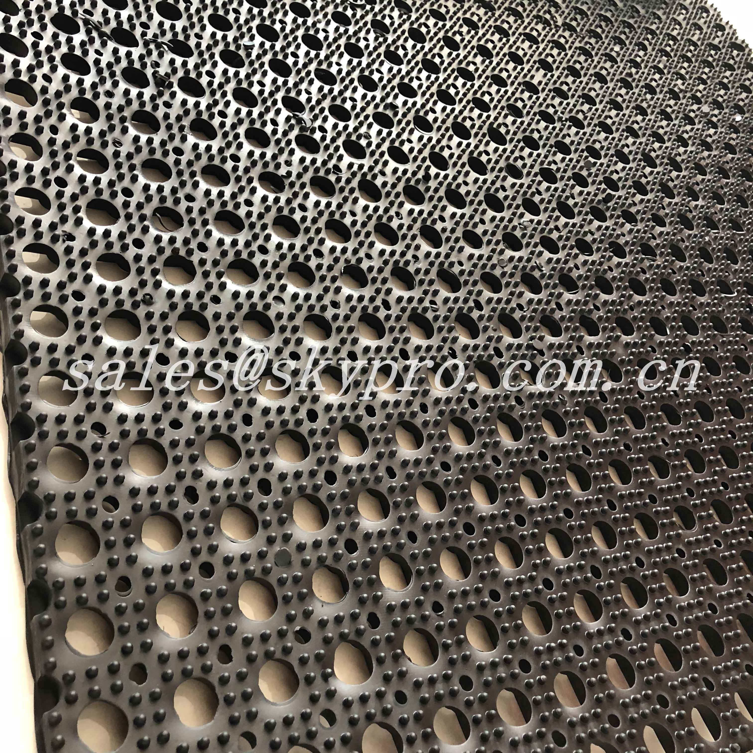 Interlocking Anti Fatigue Rubber Mats , 914mm X 914mm NR + SBR Floor Holes Mat