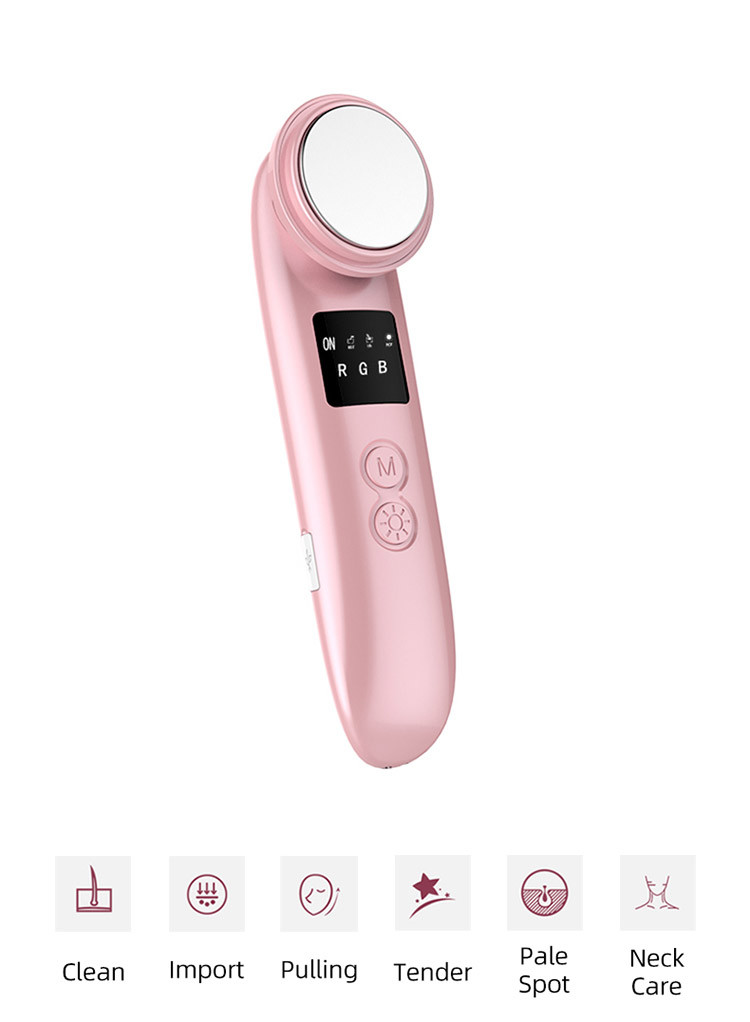 ROHS Ultrasonic 3W 450mAh Skin Tightening RF EMS LED Beauty Device