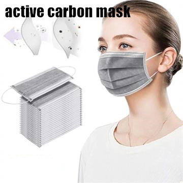 Wholesale non-woven 3 layers disposable ear loop custom color mask black pink colorful surgical face mask