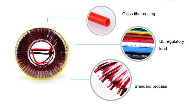 50Hz / 60Hz Toroidal Type Transformer 2000W Higher Energy Conversion Efficiency